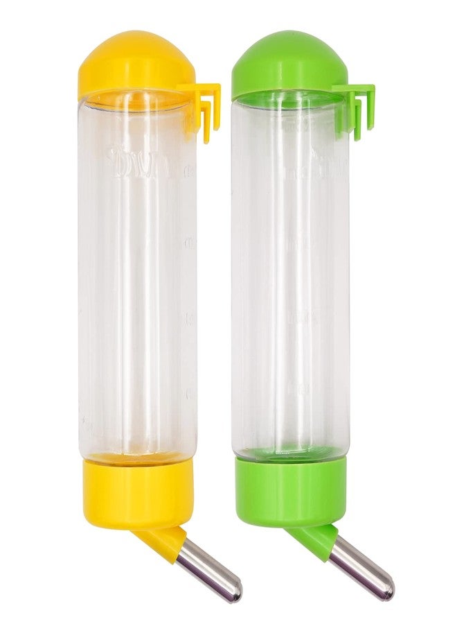 NAOEDEAH 2 Pack 16 oz Guinea Pig Water Bottle no Drip for Cage no Leak Rat Small Animal Hamster Rabbit Water Bottle Attaches to Cage Bunny Water Dispenser,Ship by Random Color - Image 1